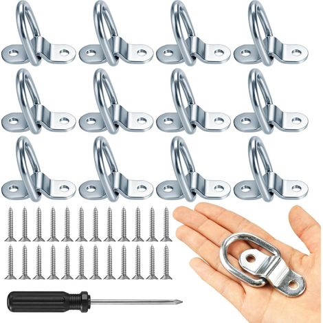 12pcs anneau arrimage,anneau de remorquage universel Pour les remorques, les camions, les véhicules récréatifs, les bateaux, les motos, etc-Y1-D Ring-10X (1/5)