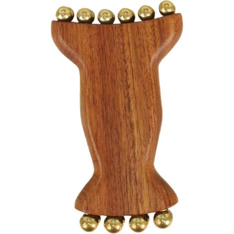 Outil De Massage Facial - Bois De Santal Vert Naturel - 14 Boules De Massage - Pour Lifting Et Circulation Sanguine - 1 Pièce