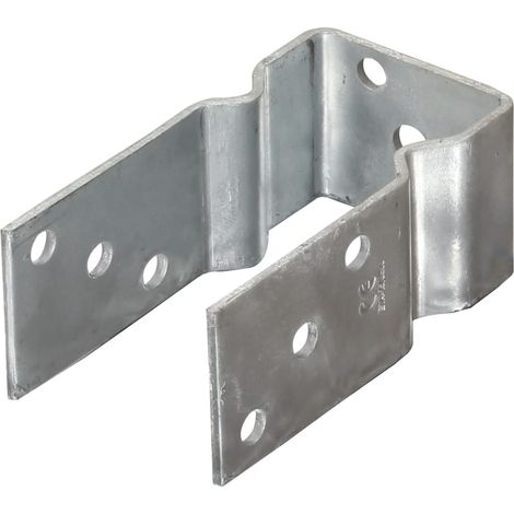 Maison Exclusive - Picchetti per Recinzione 12 pz Argento 8x6x15cm Acciaio Zincato