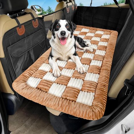 Housses de siège auto pour chiens, matelas de voyage antidérapant pour chien, tapis d'extension pour siège arrière, couverture pour animaux (1/2)