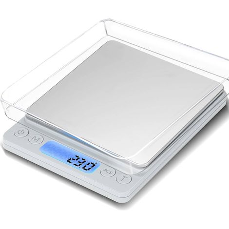 Balance de Cuisine Numérique 10kg, Balance Alimentaire en Grammes et Onces pour Régime, Pâtisserie, Cuisine, Kéto et Préparation de Repas, avec Écran LCD (1/5)