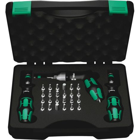 Wera 7445/46/47 Kraftform Drehmomentschraubendreher-Satz 2,5-55,0 in.lbs., 27-teilig (1/5)