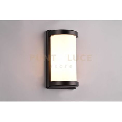 PUELO APPLIQUE DA ESTERNO NERA H.26,5CM IP44 1 LUCE ATTACCO E27
