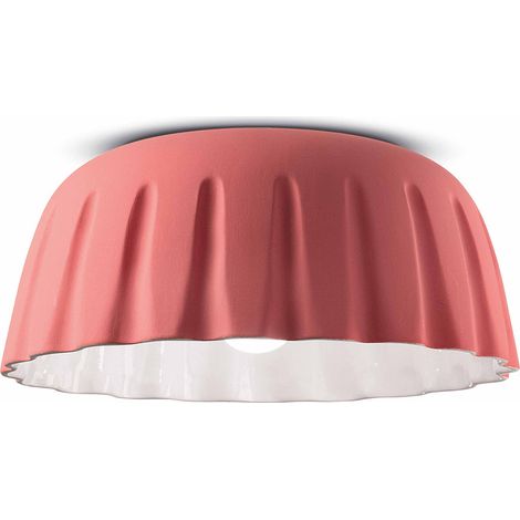 DECO' MADAME GRES C2572, Plafoniera in Ceramica, Ferroluce - Colore: Rosso (1/3)