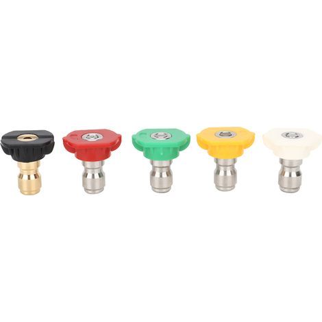 Set mit 5 Hochdruck-Sprühdüsen für Kärcher K035 Hochdruckreiniger, 1/4"-Schnellanschluss, 5 verschiedene Farben und Winkel