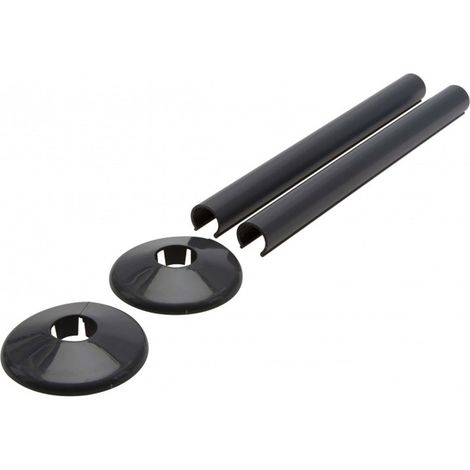 Talon Snappit Radiator Pipe Covers & Collars 200mm Anthracite Grey ACSNA/K2 (1/4)