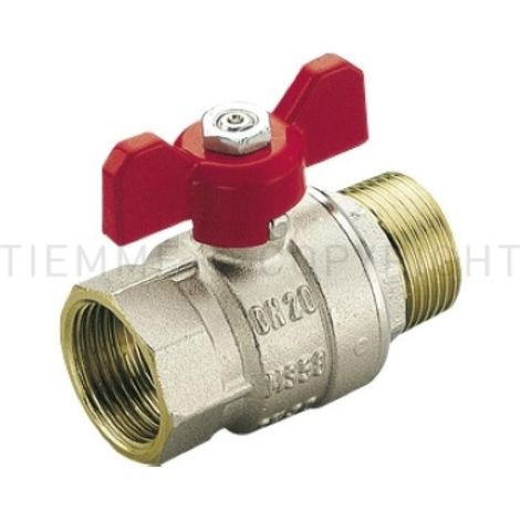 Valvola a sfera passaggio totale femmina femmina ottone 1 iso 228 tiemme 2310007