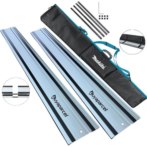 BAP 1.5m Aluminum Plunge Saw Guide Rail 1.5m 1500mm 59"" + Makita Carry Bag (1/5)