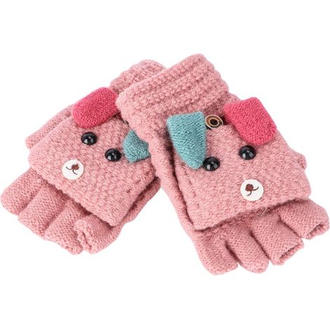 Gants sans doigts, gants antidérapants pour temps froid, gants à un doigt pour enfants (1/5)