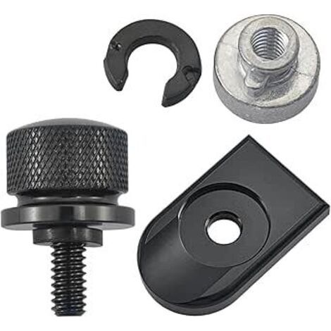 Boulon Selle de Moto en Aluminium,Vis de Selle avec Cache en Aluminium Noir pour Harley Davidson Dina Street Bob 1996-2015,Fat Boy,Electra Glide,Street Glide etc.(Noir) (1/5)