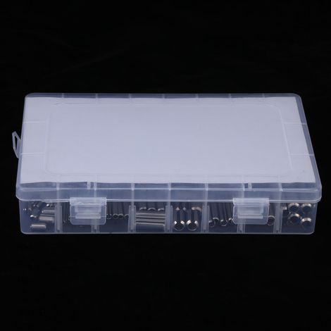 280-teiliger Satz Edelstahl-Federspannstifte M1,5, M2, M2,5, M3, M4, M5, M6, M8 mit Box (1/5)