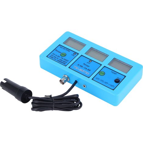 5-in-1 Multifunktions-Wasserqualitätstester pH/Temperatur/EC/CF/TDS, Detektormonitor mit 230–240-V-EU-Stecker (1/5)