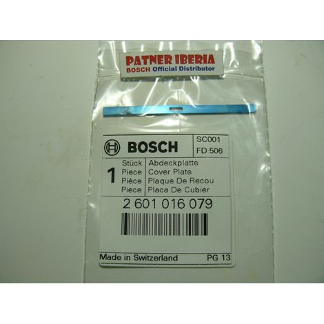 Repuesto original BOSCH 2601016079  Placa de cubierta