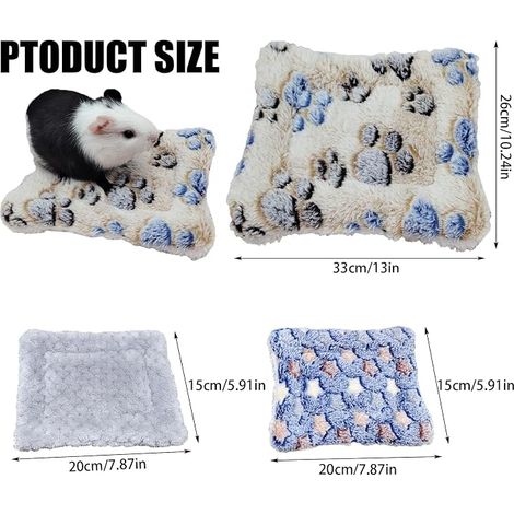 Rabbit House Rabbit Mat Soft Cat Cushion Plush Cushion Bed Guinea Pig Bed Guinea Pig Hamsters (1/4)