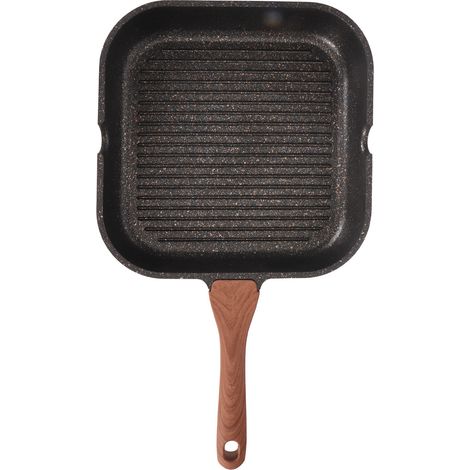 Poêle à Steak Carrée en Aluminium Induction, Gril de Cuisine Antiadhésif pour Maison (1/5)