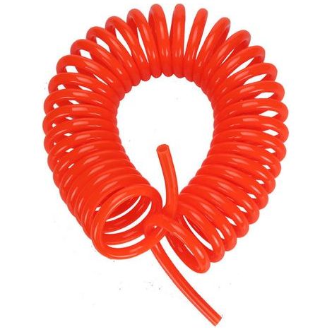 Spiral-Luftschlauch, pneumatische Leitung, gute Abdichtung, Schnellkupplung für Kompressorpumpe, 6 m / 19,69 ft, 8 x 5