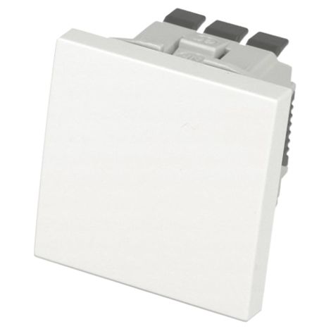 Interrupteur va et vient composable 45x45 mm – Installation encastrée ou en saillie – Courant nominal 10 A – Couleur blanc – Efapel (1/2)