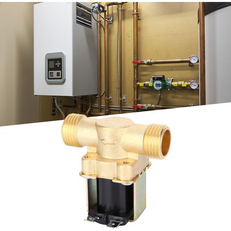 Électrovanne en cuivre, accessoire industriel, 1/2 pouce, pour chauffe-eau solaires, 24 V CC (1/5)