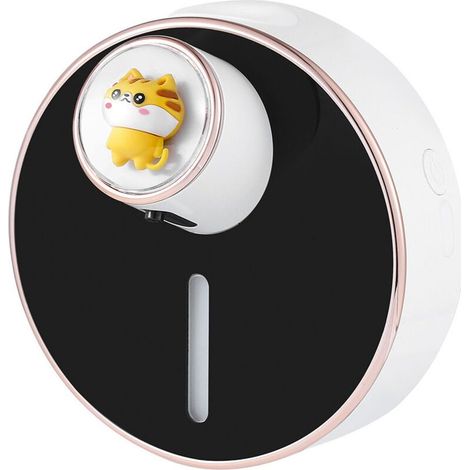Distributeur de Savon Automatique Mural 300ml Noir Rechargeable, Sans Contact, Parfait pour Cuisine et Salle de Bain (1/4)
