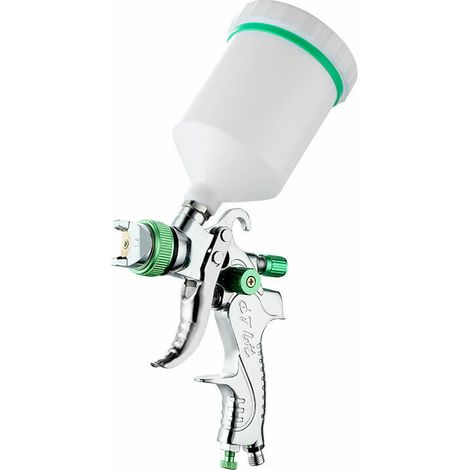 royaluxe -Pistolet à peinture pneumatique professionnel pour carrosserie 600 ml 1,4 mm,Pistolet à peinture pneumatique pour pot, vert, 1 pièce, (1/5)