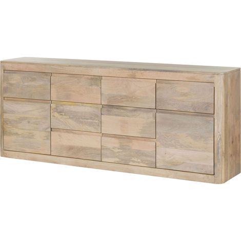 Credenza Mango bianco Laccato 200x40x80 cm montato TORONTO 370 (1/4)