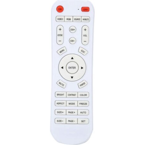 Projector controller, durable white remote control DC 3V Mini HD for (1/5)