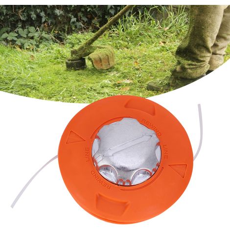 Tête de coupe en plastique pour coupe-bordures, pièces détachées, accessoires, orange (1/5)