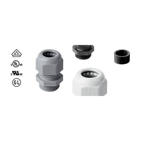 N/A Jacob 50.632 PA/SW avec décharge de traction M32 Polyamide noir (RAL 9005) 1 pc(s)