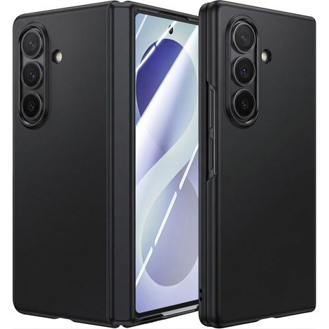 Custodia ultra rigida con vetro per schermo esterno per Samsung Galaxy Z Fold 8, nera (1/5)
