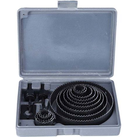 17Pcs/Set Forets Trou Scie Set Durable Utilisation Carbure Forets Doux Dur Bois Plaque De Plâtre pour Outils À Bois (1/4)