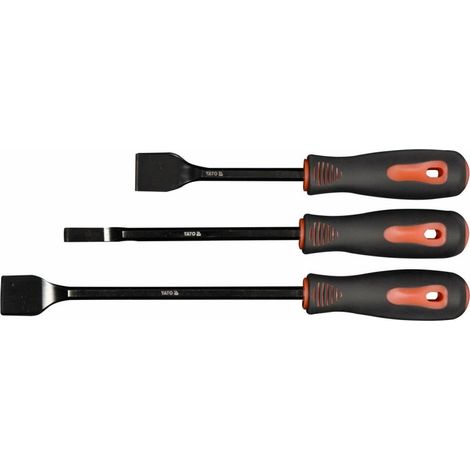 Jeu de grattoirs pour le démontage des joints de carburateur, 3 pièces, Yato (1/3)