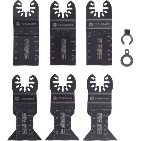 TOOLCRAFT TO-10283859 Bimetallico Kit di accessori per multiutensile 6 pz.