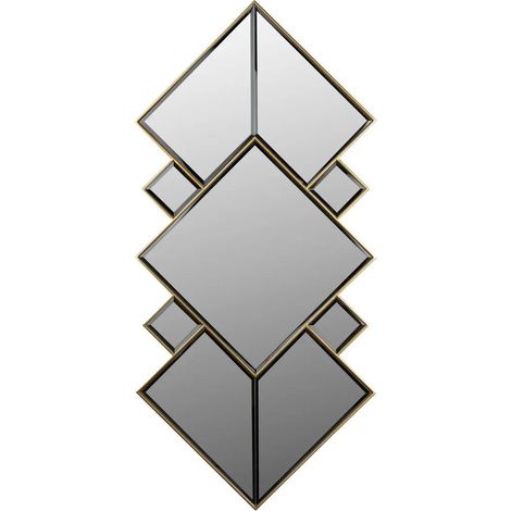 [GEBRAUCHT] B-Ware Dutchbone Miyu Spiegel Wandspiegel Glas Goldrahmen Vintage Design 107x51cm
