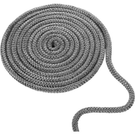 Joint Tressé pour Insert et Poêle, 10mm x 4m Imprégnée de Graphite Joint d'Étanchéité en Fibre de Verre Corde de Joint de Cheminée Remplacement pour Cheminées Poêles à Bois (1/4)