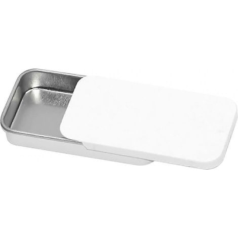 Boîte en métal rectangulaire à couvercle coulissant, idéale pour ranger divers petits objets, y compris des œufs de Pâques et des biscuits. Parfaite pour les voyages, les fêtes et les cadeaux de Noël.