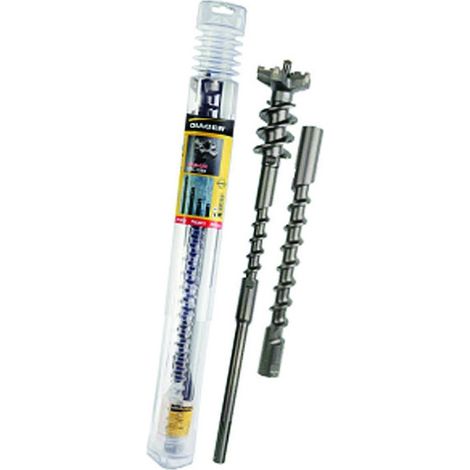 Diager – Kit 2 têtes pour perçage béton Ø 44-52mm – Accessoire perforateur pour béton armé – Perçage profond et précis – Compatible système modulable Power max (1/4)