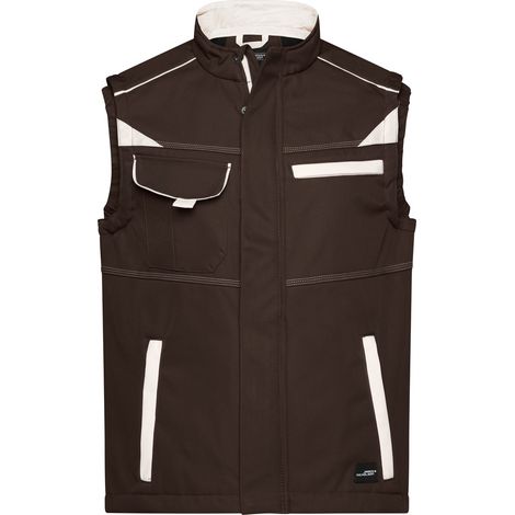 James & Nicholson Softshellweste Wind- und wasserabweisend JN852 Gr. 3XL brown/stone (1/5)