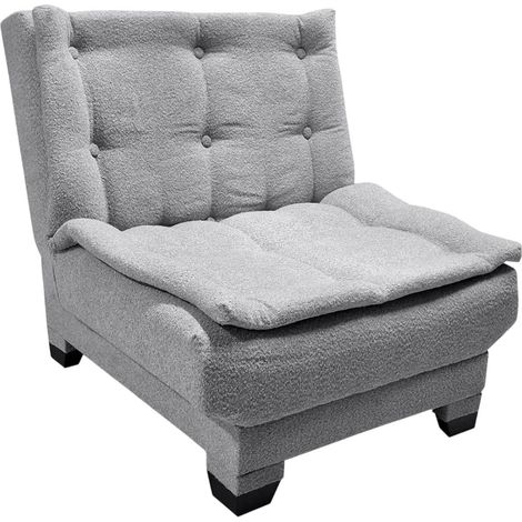 Fauteuil Convertible en Banquette "Raul" 85cm Gris