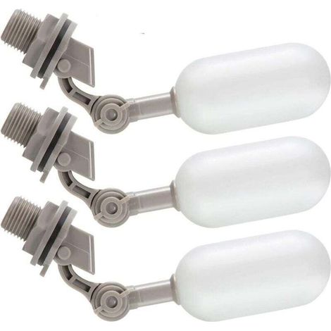3 Pièces Robinet Flotteur 1/2 Pouce Avec Bras Réglable Pour Abreuvoirs Bétail, Aquariums, Aquaculture - (1/4)