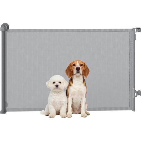 PawHut Stair Gate for Dogs, Pet Gate, Extends to 140 cm Wide & 93 cm Tall