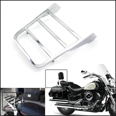 Compatible with Yamaha V-Star 400, 650 and 1100 (years 1998-2011) XVS1100 rear luggage racks.