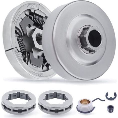 Kit de Pignon et Embrayage pour Tronconneuse STIHL MS441 MS440 MS460 MS362 MS361 044 046, 7-Dents Pignon + 3/8" Pignon + Embrayage + Engrenage + Roulement + E-clip Pièces 7 en 1 (1/5)