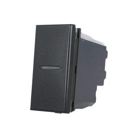 Interruttore Assiale 1P 16A Unipolare Nero Compatibile Bticino Axolute