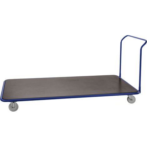 Kongamek extra grosser Plattformwagen in blau 2150x1000x970mm mit Schiebegriff und Nylonbereifung