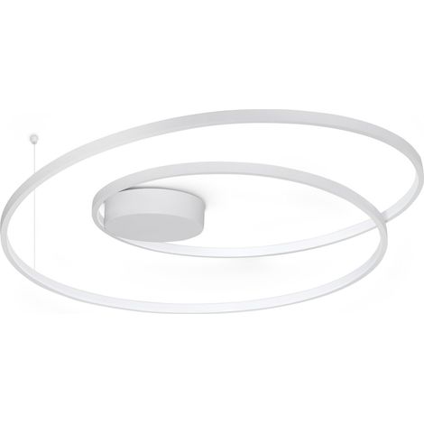 Ideal Lux Plafoniera Moderna OZ 1 luce LED integrato Bianco Metallo (1/3)