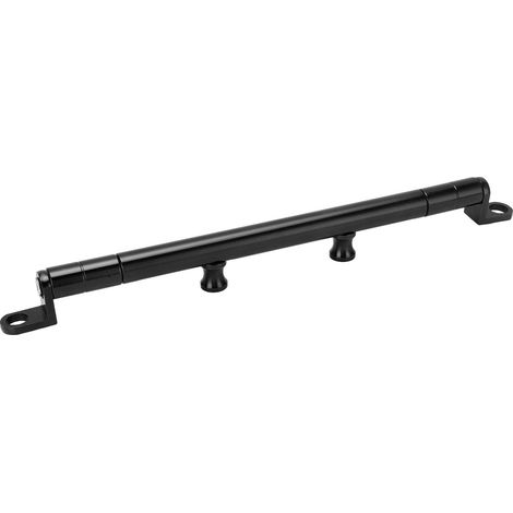 Support multifonctionnel universel pour moto en aluminium noir, support pour haut-parleur et chronomètre. (1/5)