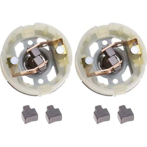 2 porte-balais de charbon pour le moteur RS550 et 4 balais de charbon pour la perceuse-visseuse (1/5)