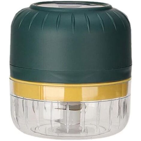 Mini hachoir à viande électrique USB sans 100 ml - Presse à ail - Hachoir à légumes - Hachoir de cuisine - Vert,18.818.89.5cm (1/4)