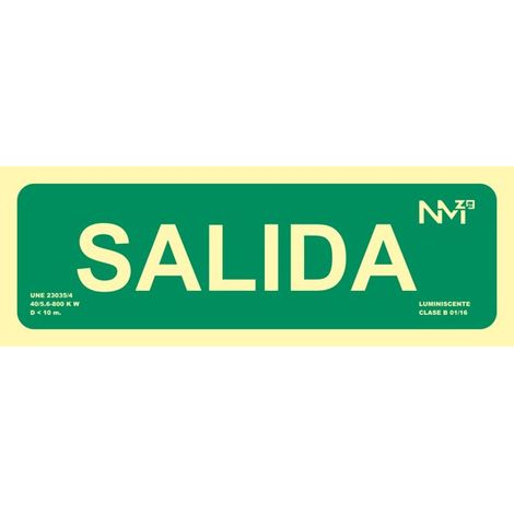 Cartello uscita PVC 30x10cm rd12104