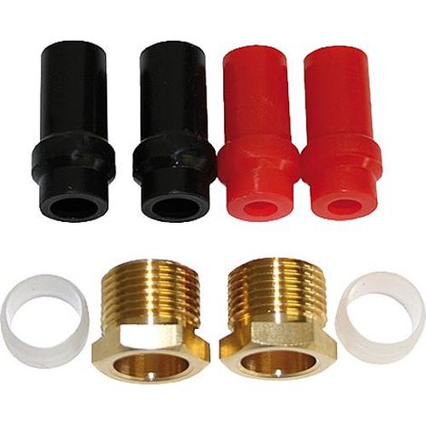 Watts – Sachet de 8 pièces raccords souples pour tube Ø 8/10/12 mm – Fixation rapide – Pour équipements fioul (1/2)